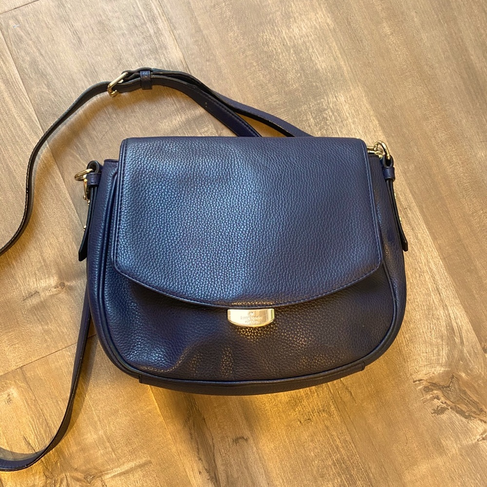 Kate spade navy blue crossbody purse